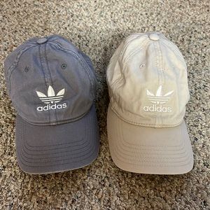 Adidas Hats Tan and Gray